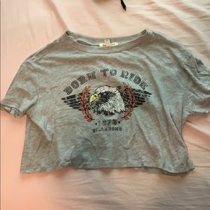 Born to Ride Cropped Tee